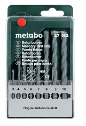 Betoonipuuride komplekt, 3-10 mm, 8 osa, Metabo