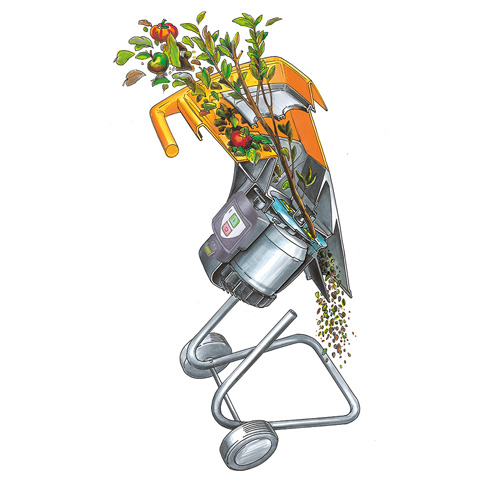 Oksa- ja aiajäätmete purustaja GHE 105, STIHL - Pilt 5