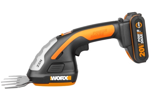 Akumurukäärid WG801E koos põõsatrimmiteraga, 20 V, WORX - Pilt 2
