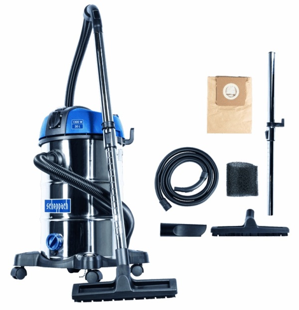 Vee- ja tolmuimeja NTS 30 Premium, puhumisfunkts., Scheppach - Pilt 3
