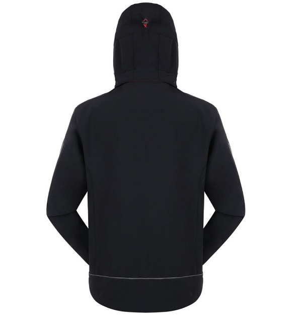 Softshell jakk kapuutsiga Acropolis, must, Pesso - Pilt 3