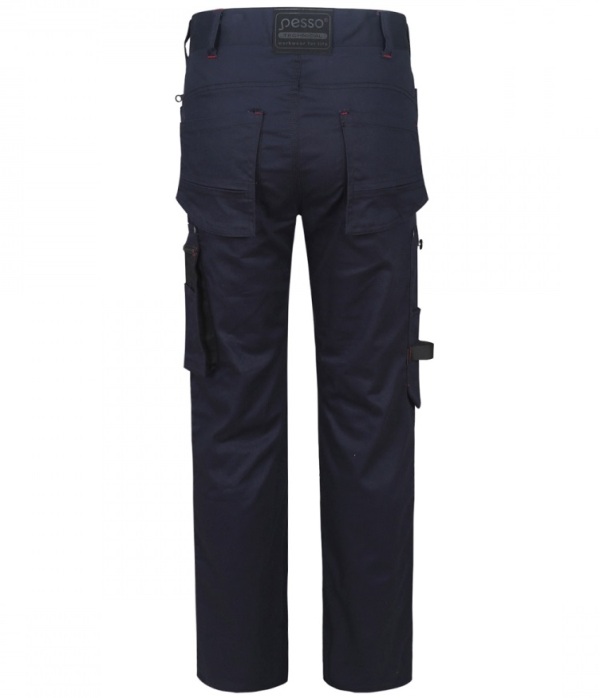 Tööpüksid KD215M, stretš, tumesinine, Pesso - Pilt 4