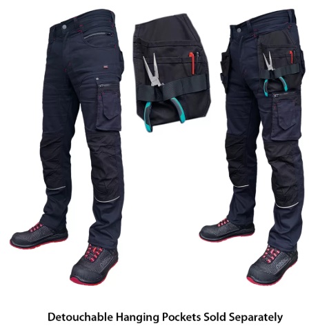 Tööpüksid KD215M, stretš, tumesinine, Pesso - Pilt 10