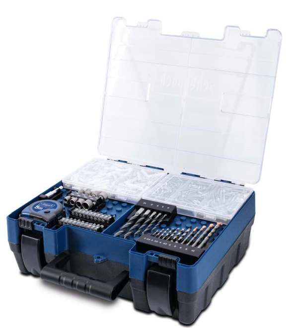 Löögiga akutrell DTB-20ProS, komplekt 206 osa, Scheppach - Pilt 2