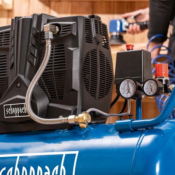 Kompressor HC51Si/ 50L, õlivaba, vaikne, Scheppach - Pilt 3