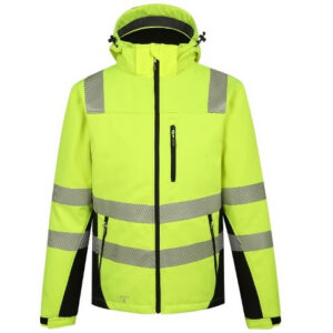 Softshell jakk Calgary, voodriga, kõrgnähtav kollane, Pesso