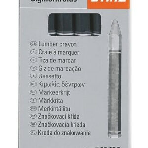 Märkekriit must märjale ja kuivale puule, 12 tk/pk, STIHL