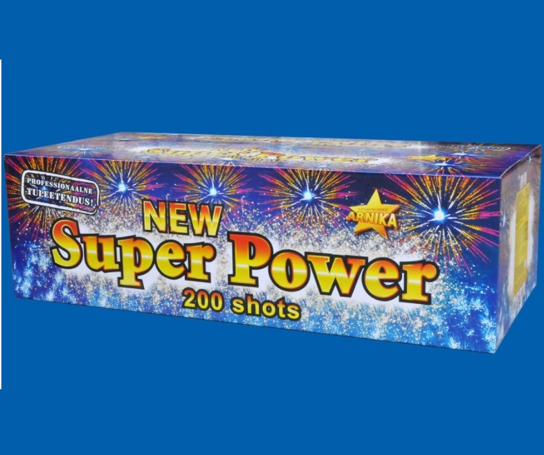 Ilutulestiku patarei UUS SUPER POWER, 200 lasku