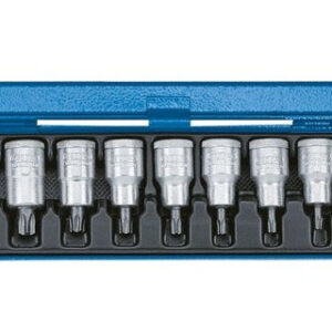 Padrunite kmpl 1/2" Torx ITX19PM, 9-osa TX20-TX60, Gedore