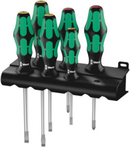 Kruvikeeraja komplekt 334/6 Lasertip, Wera