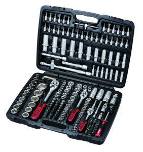 Padrunikomplekt 1/4" - 3/8" - 1/2", 179 osa