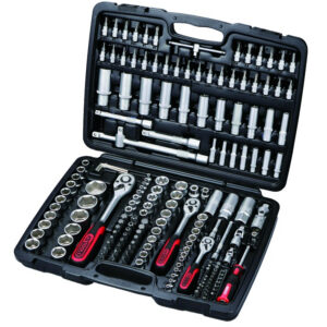 Padrunikomplekt 1/4" - 3/8" - 1/2", 179 osa