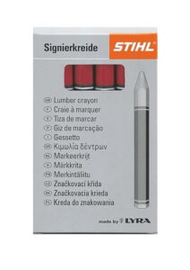Märkekriit punane märjale ja kuivale puule, 12 tk/pk, STIHL