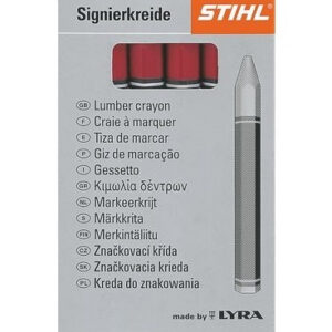 Märkekriit punane märjale ja kuivale puule, 12 tk/pk, STIHL