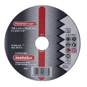 Metallilõikeketas 125x2,5x22,23 mm, A 30-O, Metabo