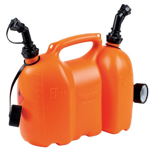 Kombikanister 6+3 L, valamisotsikutega, oranž, Ratioparts