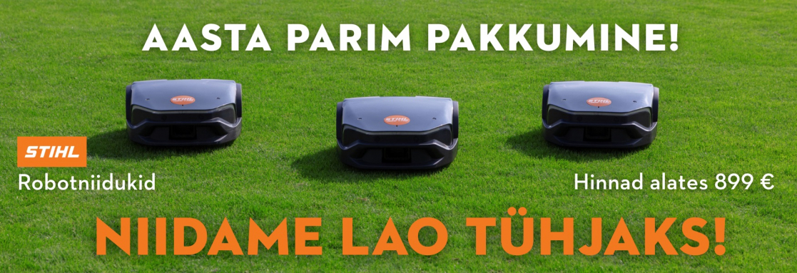 STIHL robotniidukid – aasta parim pakkumine, hinnad alates 899 €. Niidame lao tühjaks!